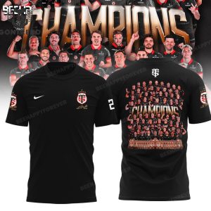 2024 Champions Double Stade Toulousain 3D T-Shirt