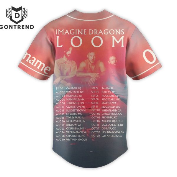 Imagine Dragons Loom World Tour Baseball Jersey