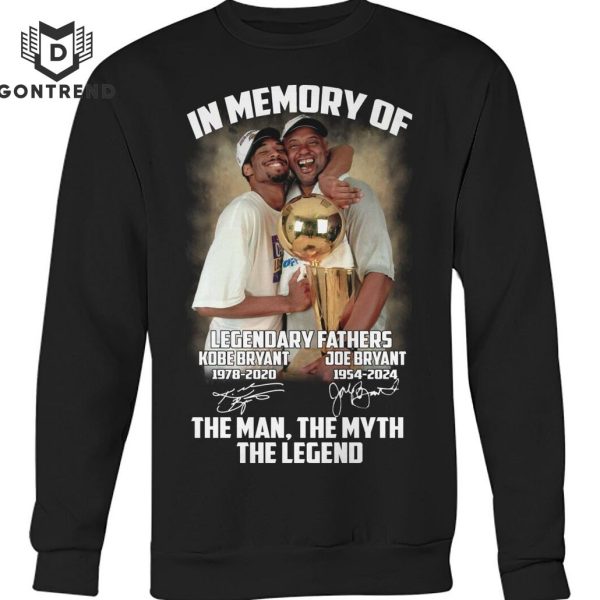 In Memory Of Legendary Fathers Kobe Bryant – Joe Bryant Signature Than Man The Myth The Legend Unisex T-Shirt