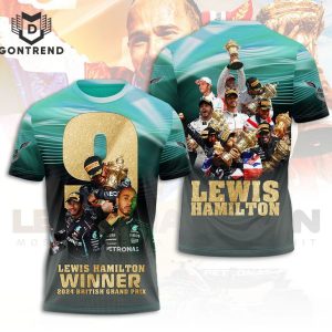 Lewis Hamilton British Grand Prix Winner Signature Unisex T-Shirt