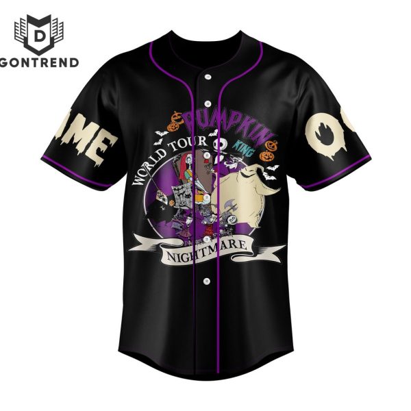 Jack Skellington Pumpkin King World Tour Baseball Jersey