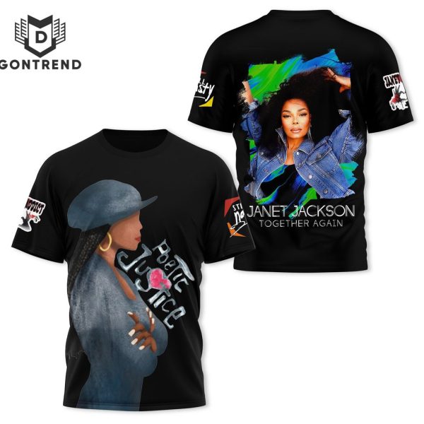 Janet Jackson Together Again Design 3D T-Shirt