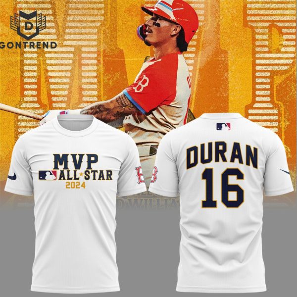 Jarren Duran Boston Red Sox MLB – MVP All Star 2024 3D T-Shirt – White