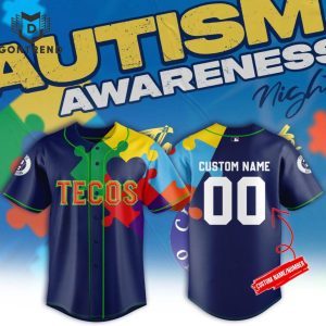 Mexico Tecos De Los Dos Laredos Autism Awareness Night Baseball Jersey