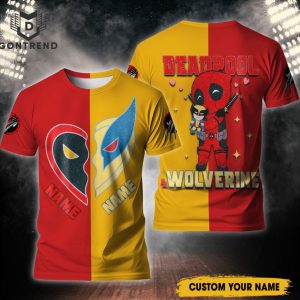 Personalized Deadpool And Wolverine 3D T-Shirt