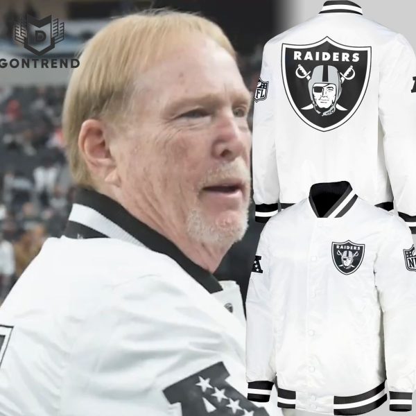 Las Vegas Raiders Mark Davis Design Baseball Jacket