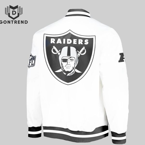 Las Vegas Raiders Mark Davis Design Baseball Jacket