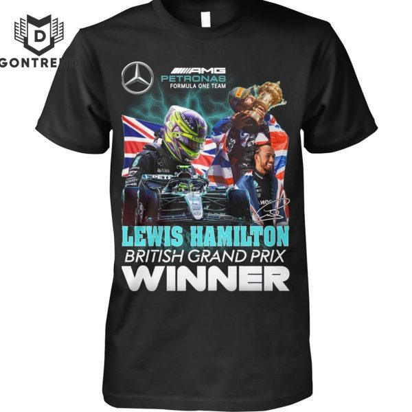 Lewis Hamilton British Grand Prix Winner Signature Unisex T-Shirt