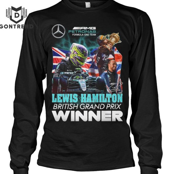 Lewis Hamilton British Grand Prix Winner Signature Unisex T-Shirt