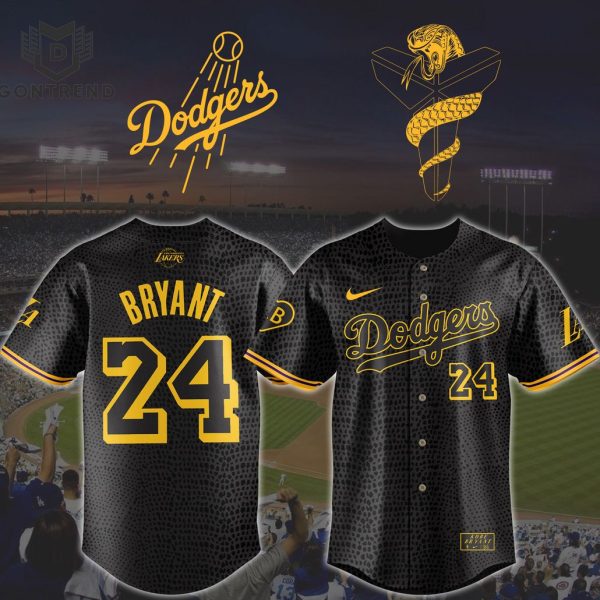 Los Angeles Dodgers x Kobe Bryant 24 Baseball Jersey