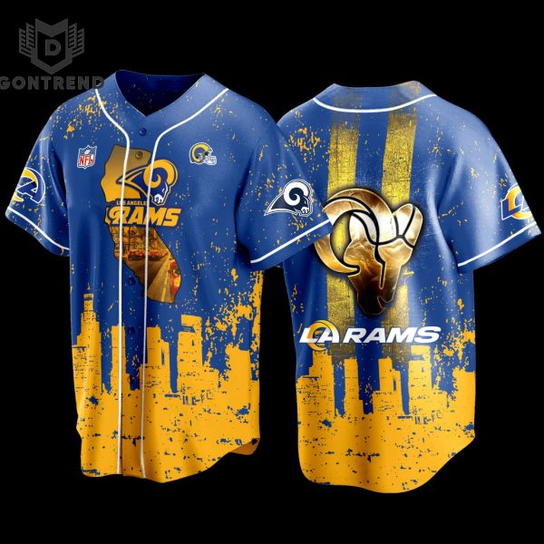 Los Angles Rams NFL Champions 2024 Football Team AOP Baseball Jersey