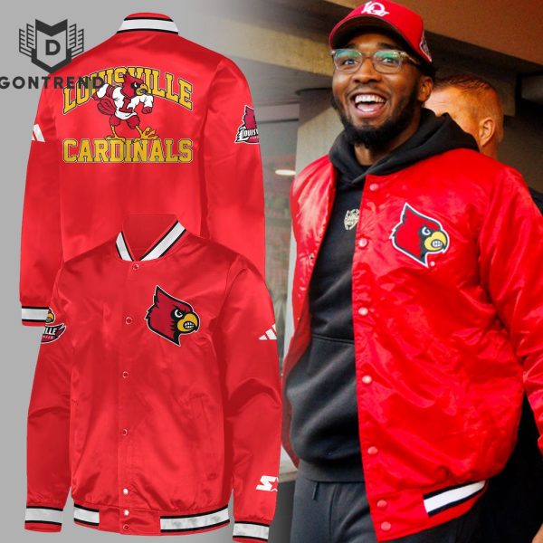 Louisville Cardinals Football Baseball Jacket