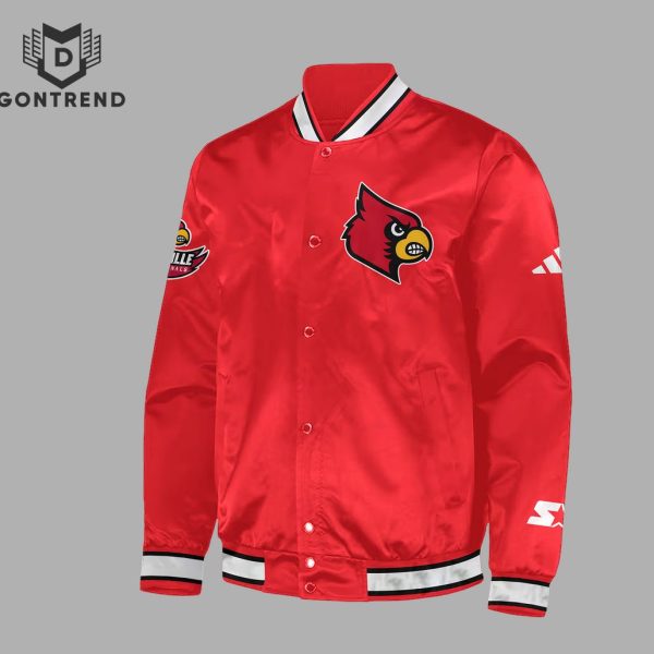 Louisville Cardinals Football Baseball Jacket