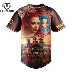 Personalized Descendants The Rise Of Red Baseball Jersey