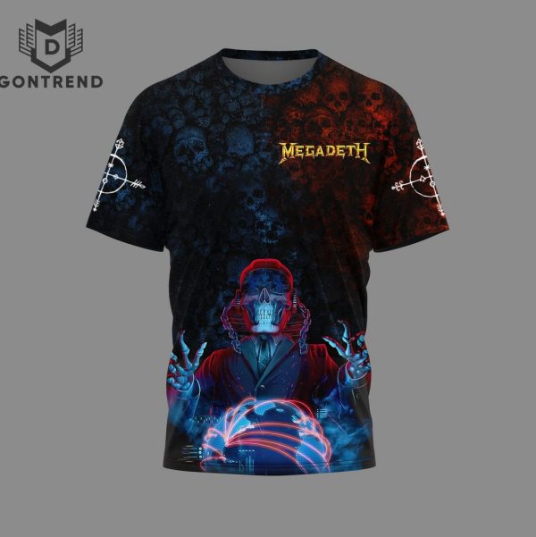 Megadeth Destroy All Enemies 2024 Us Tour 3D T-Shirt