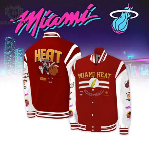 Miami Heat 2024 NBA Baseball Jacket