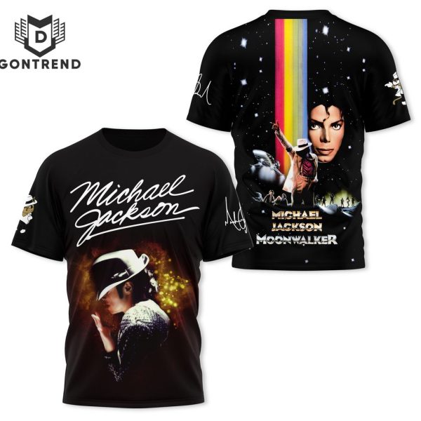 Michael Jackson Moonwalk Signature 3D T-Shirt