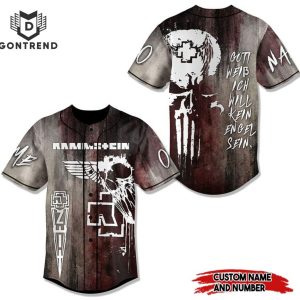 Rammstein Gott Weib Ich Will Kein Engel Sein Baseball Jersey