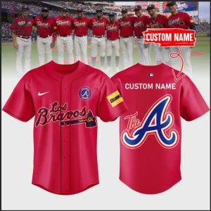 Personalized Atlanta Braves MLB Baseball Jersey