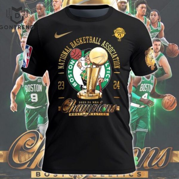 NBA Finals Champions Boston Celtics 2024 3D T-Shirt