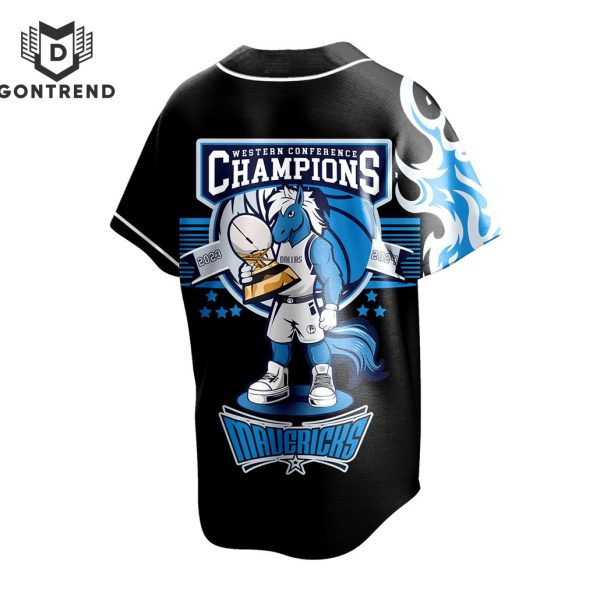 NBA Finals Conference Champions 2024 Dallas Mavericks Baseball Jersey