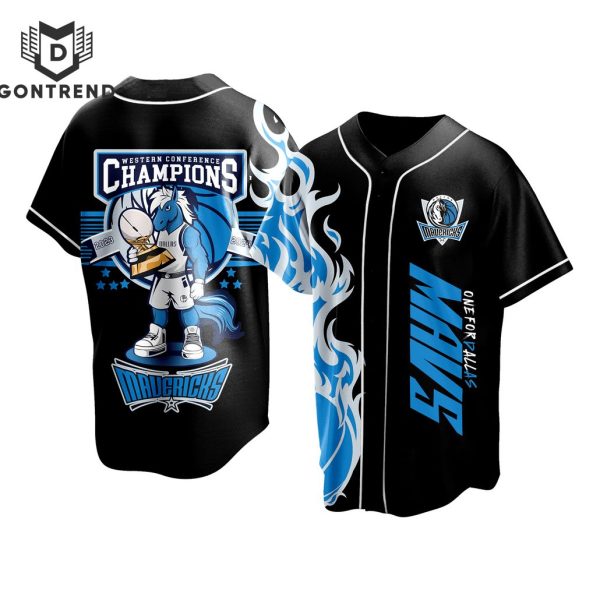 NBA Finals Conference Champions 2024 Dallas Mavericks Baseball Jersey