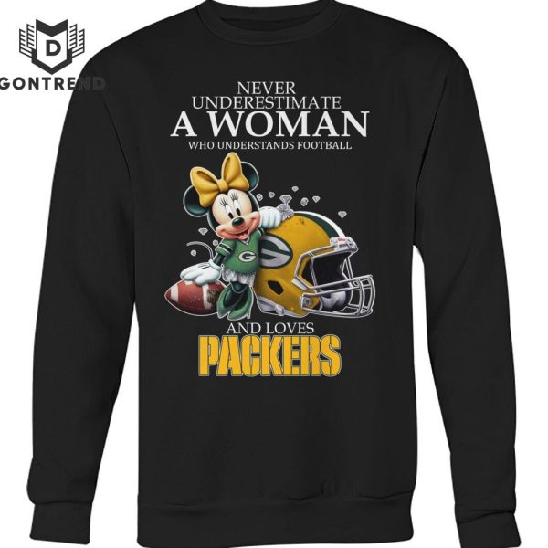 Never Underestimate A Woman Who Understands Football And Loves Green Bay Packers Unisex T-Shirt