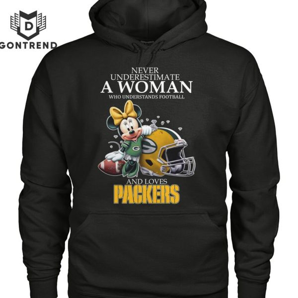 Never Underestimate A Woman Who Understands Football And Loves Green Bay Packers Unisex T-Shirt