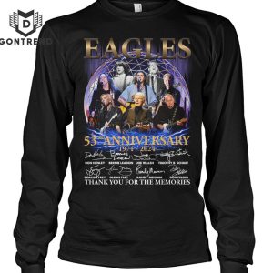 Eagles 53rd Anniversary 1971-2024 Signature Thank You For The Memories Unisex T-Shirt