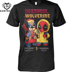 Deadpool And Wolverine Hugh Jackman – Ryan Reynolds Signature Unisex T-Shirt