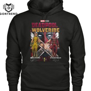 Marvel Studios Deadpool And Wolverine Hugh Jackman – Ryan Reynolds Signature Unisex T-Shirt