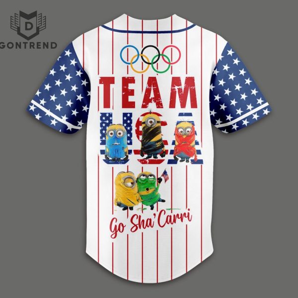 Olympic 2024 Team USA Go Sha Carri Baseball Jersey