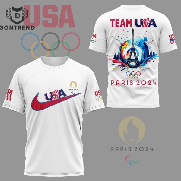 Paris Olympic 2024 Team USA 3D T-Shirt