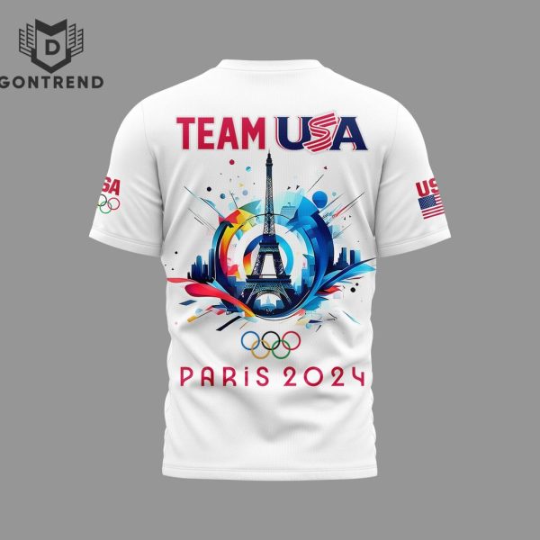 Paris Olympic 2024 Team USA 3D T-Shirt