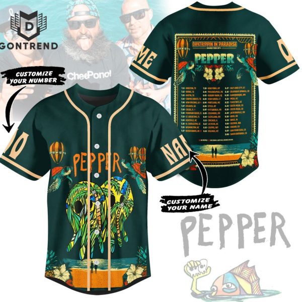 Pepper Daytrippin In Paradise Summer Tour 2024 Baseball Jersey