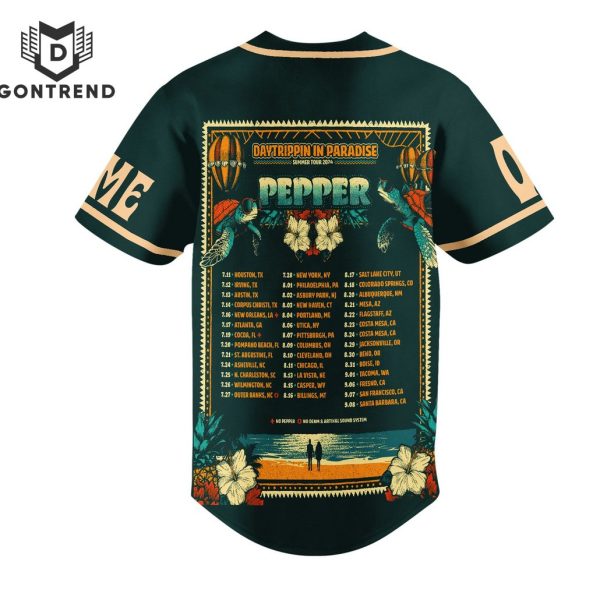 Pepper Daytrippin In Paradise Summer Tour 2024 Baseball Jersey