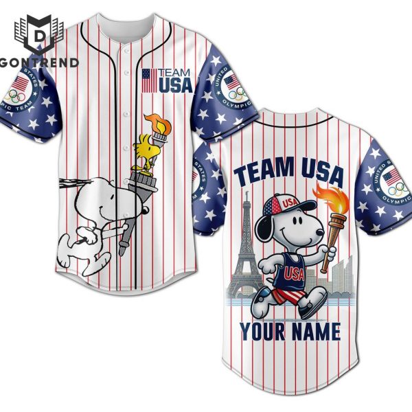 Personalized 2024 Team USA Olympic Paris Baseball Jersey