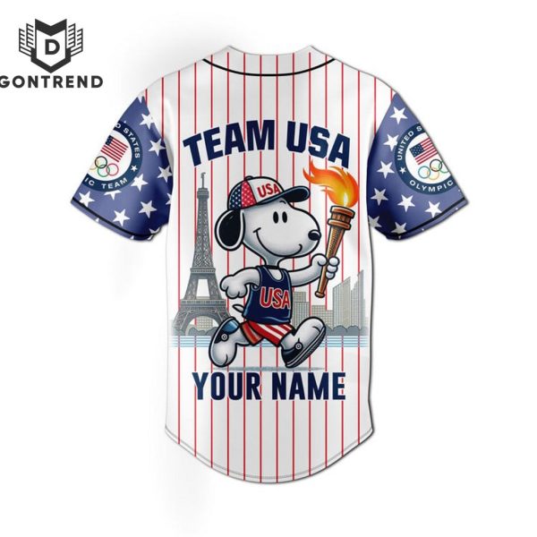 Personalized 2024 Team USA Olympic Paris Baseball Jersey