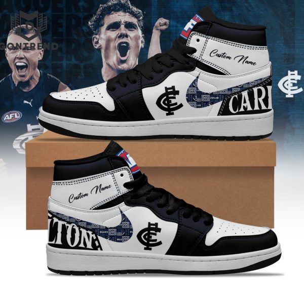 Personalized AFL Carlton Blues Football Club Air Jordan 1 High Top