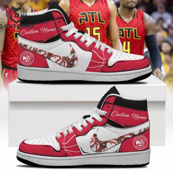 Personalized Atlanta Hawks NBA Air Jordan 1 High Top