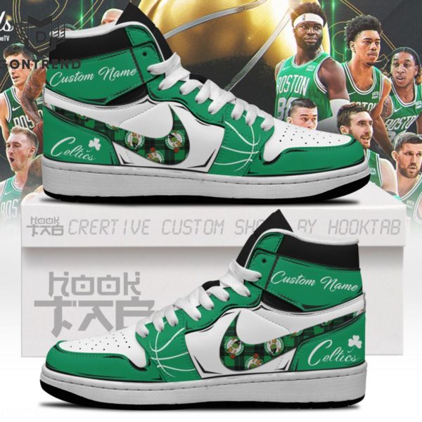 Personalized Boston Celtics NBA Air Jordan 1 High Top