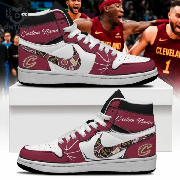 Personalized Cleveland Cavaliers NBA Air Jordan 1 High Top