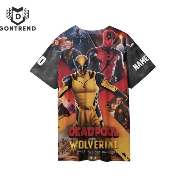 Personalized Deadpool & Wolverine Kill The Fox Universe 2024 3D T-Shirt