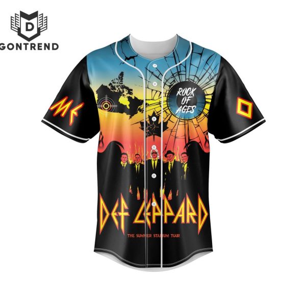 Personalized Def Leppard The Summer Stadium Tour Baseball Jersey