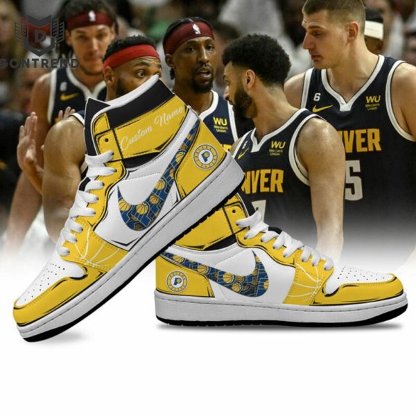 Personalized Indiana Pacers NBA Air Jordan 1 High Top