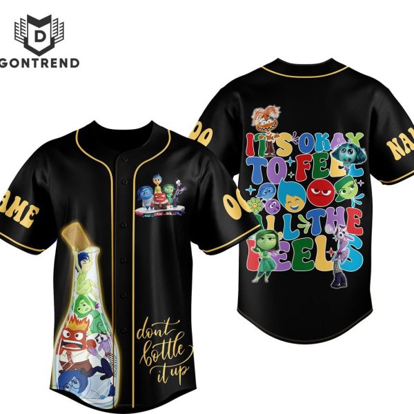 Personalized Inside Out Dont Bottle It Up Baseball Jersey