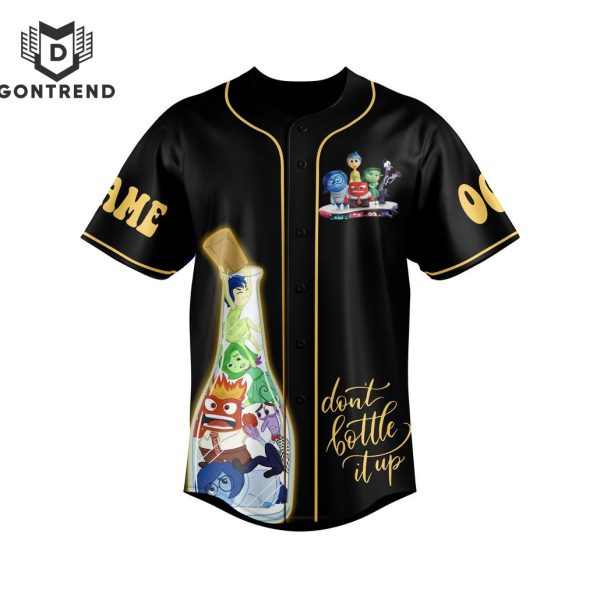 Personalized Inside Out Dont Bottle It Up Baseball Jersey