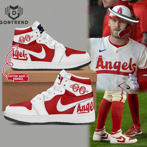 Personalized Los Angeles Angels Air Jordan 1 High Top