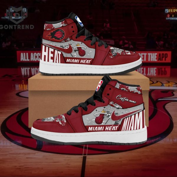 Personalized Miami Heat 2024 NBA Air Jordan 1 High Top