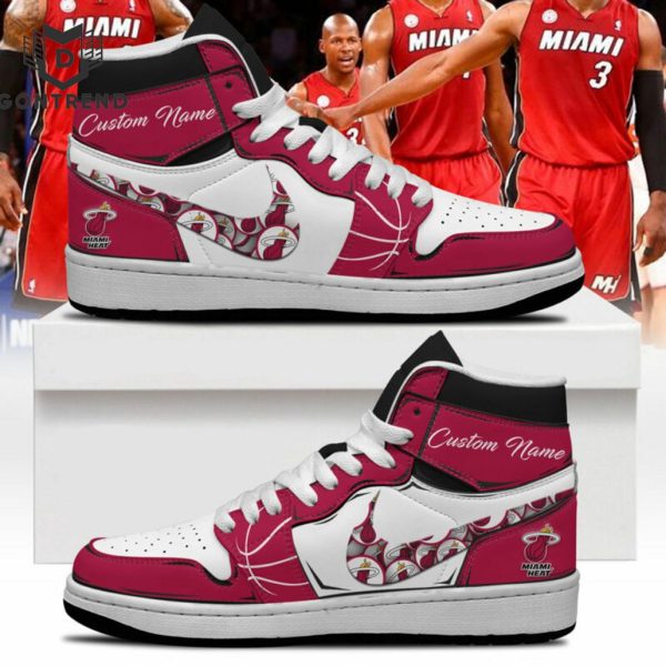 Personalized Miami Heat NBA Air Jordan 1 High Top